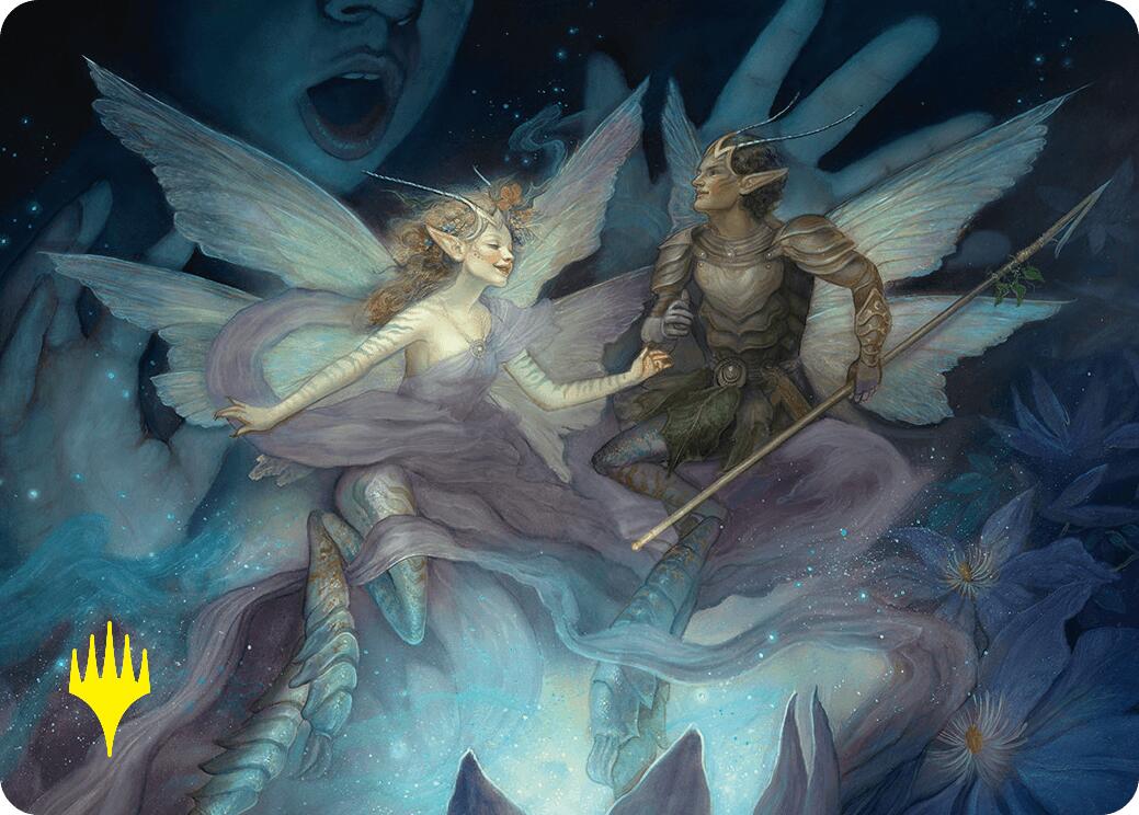 Faebloom Trick Art Card (6/54) (Gold-Stamped Signature) [Foundations Art Series] | Fandemonia Ltd