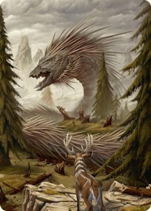 Quilled Greatwurm Art Card (44/54) [Foundations Art Series] | Fandemonia Ltd