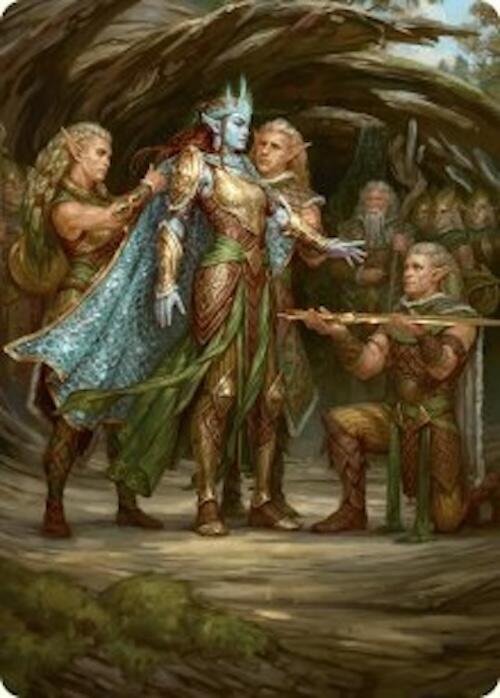 Lathril, Blade of the Elves Art Card (48/54) [Foundations Art Series] | Fandemonia Ltd