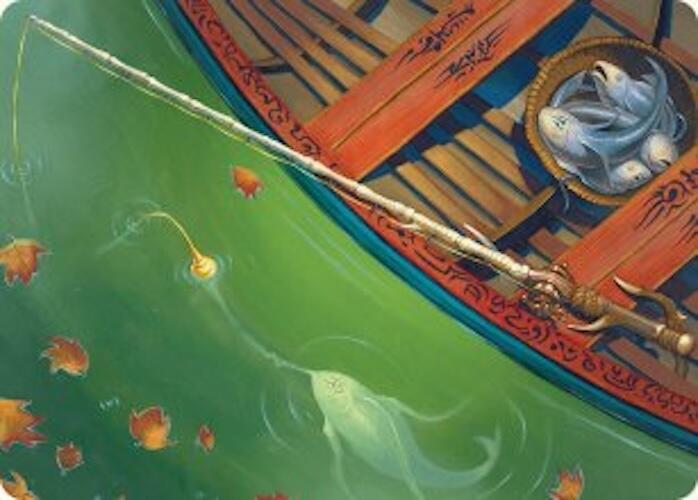 Fishing Pole Art Card (18/54) [Foundations Art Series] | Fandemonia Ltd