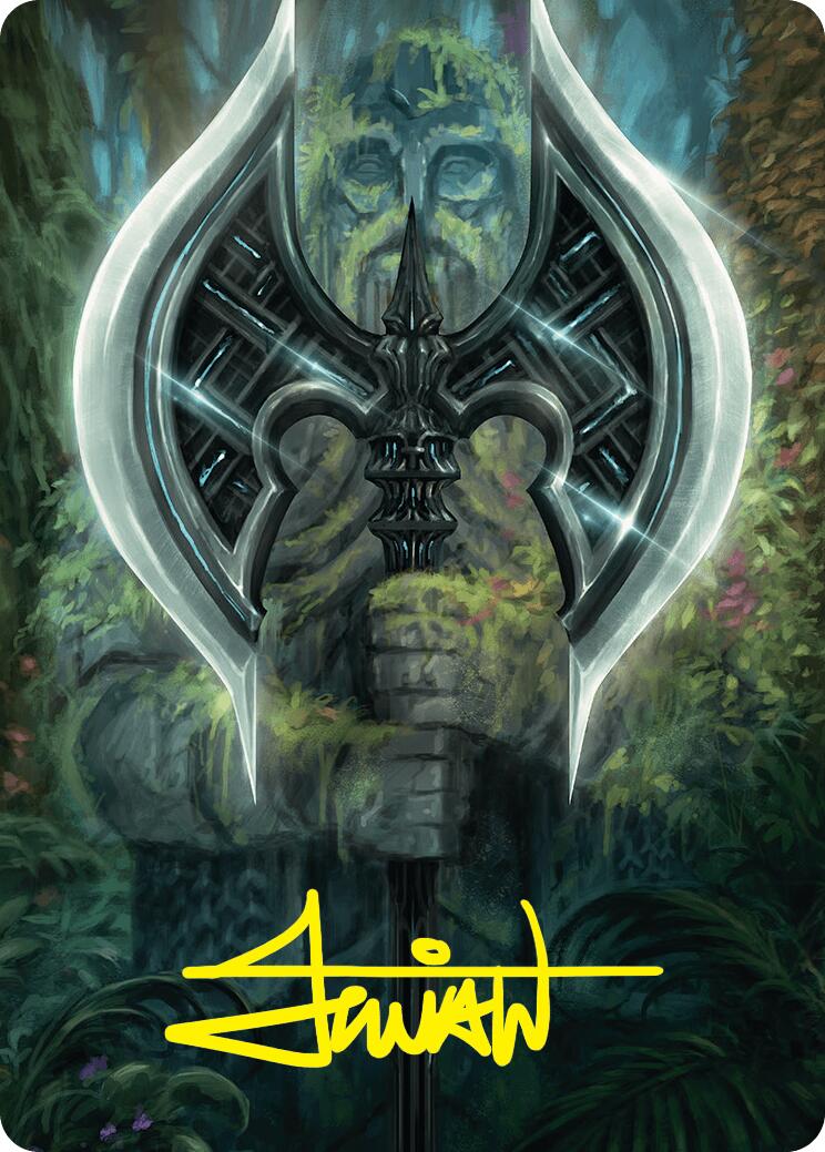 Leyline Axe Art Card (49/54) (Gold-Stamped Signature) [Foundations Art Series] | Fandemonia Ltd