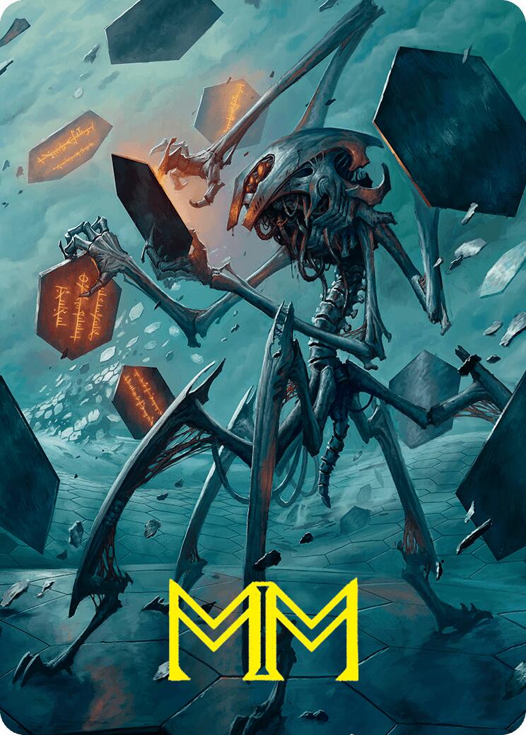 Scrawling Crawler Art Card (50/54) (Gold-Stamped Signature) [Foundations Art Series] | Fandemonia Ltd