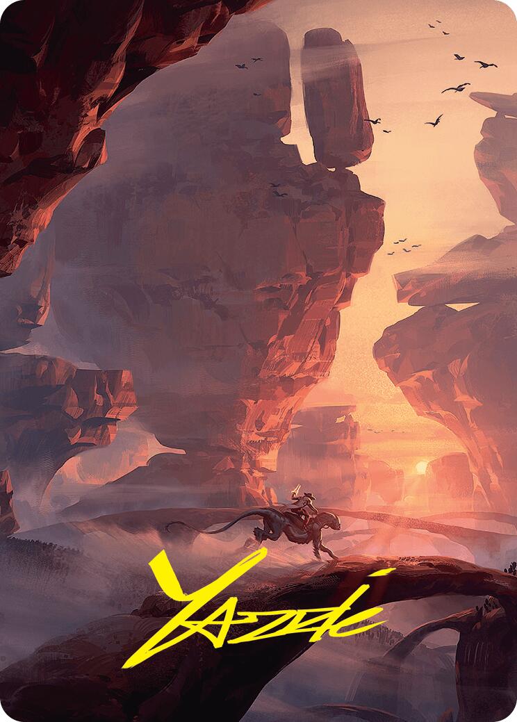 Mountain Art Card (24/54) (Gold-Stamped Signature) [Foundations Art Series] | Fandemonia Ltd
