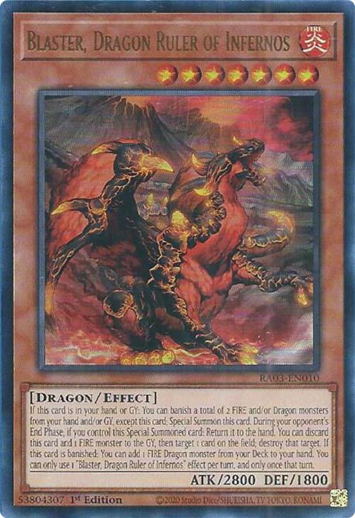 Blaster, Dragon Ruler of Infernos (UR) [RA03-EN010] Ultra Rare | Fandemonia Ltd