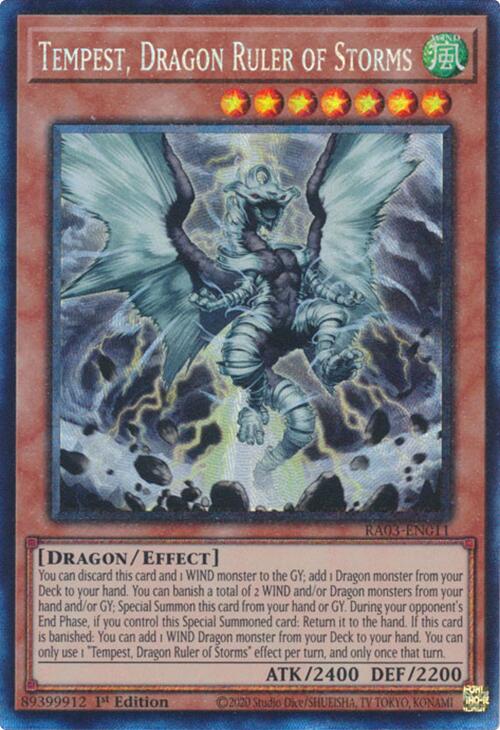 Tempest, Dragon Ruler of Storms (CR) [RA03-EN011] Prismatic Collector's Rare | Fandemonia Ltd