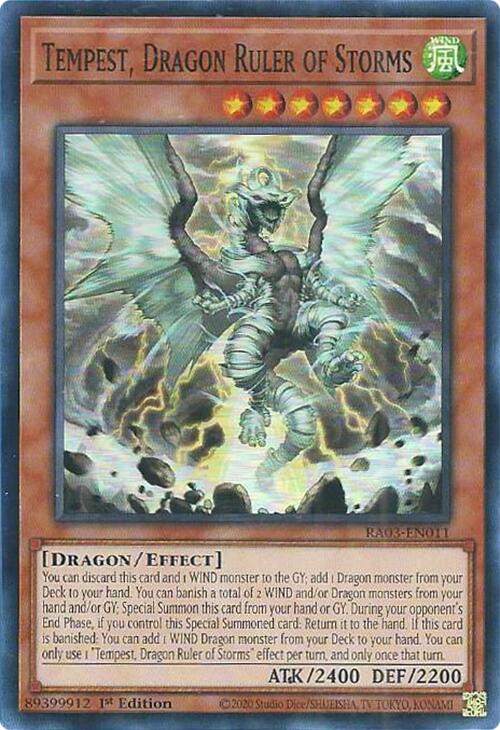 Tempest, Dragon Ruler of Storms [RA03-EN011] Super Rare | Fandemonia Ltd