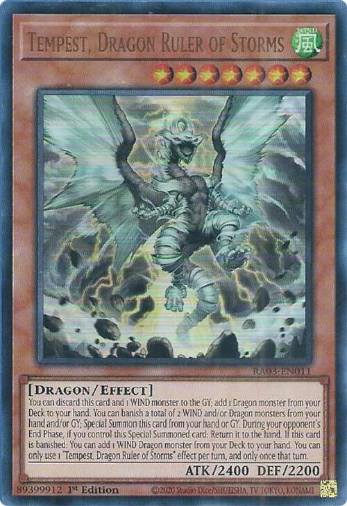 Tempest, Dragon Ruler of Storms (UR) [RA03-EN011] Ultra Rare | Fandemonia Ltd