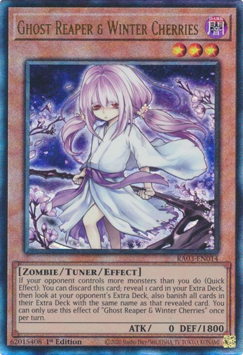 Ghost Reaper & Winter Cherries (Alternate Art) (PUR) [RA03-EN014] Prismatic Ultimate Rare | Fandemonia Ltd