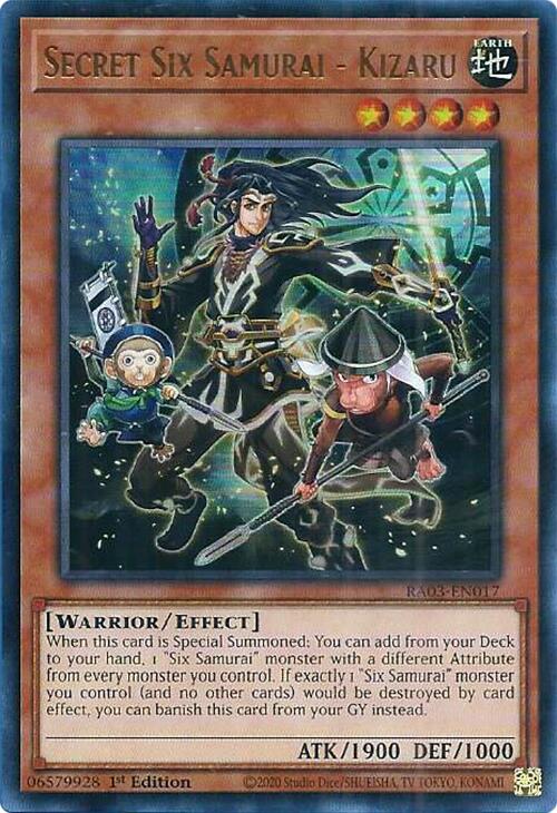 Secret Six Samurai - Kizaru (UR) [RA03-EN017] Ultra Rare | Fandemonia Ltd