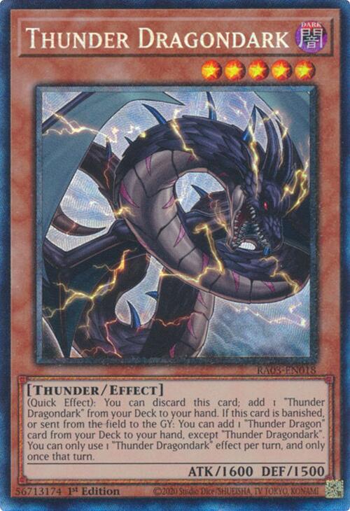 Thunder Dragondark (CR) [RA03-EN018] Prismatic Collector's Rare | Fandemonia Ltd