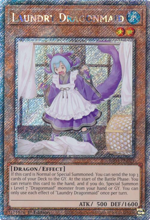 Laundry Dragonmaid (Platinum Secret Rare) [RA03-EN021] Platinum Secret Rare | Fandemonia Ltd