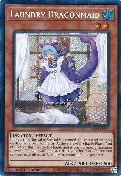 Laundry Dragonmaid (Secret Rare) [RA03-EN021] Secret Rare | Fandemonia Ltd