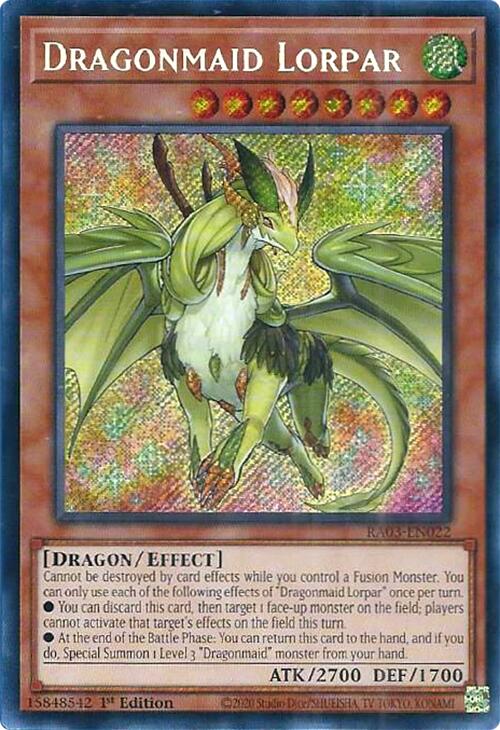 Dragonmaid Lorpar (Secret Rare) [RA03-EN022] Secret Rare | Fandemonia Ltd