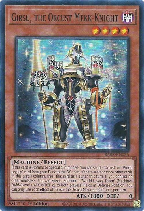 Girsu, the Orcust Mekk-Knight [RA03-EN026] Super Rare | Fandemonia Ltd