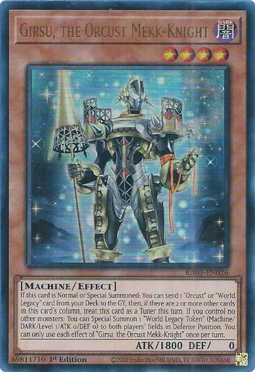 Girsu, the Orcust Mekk-Knight (UR) [RA03-EN026] Ultra Rare | Fandemonia Ltd