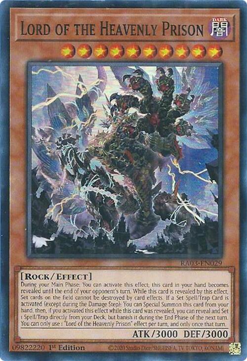 Lord of the Heavenly Prison [RA03-EN029] Super Rare | Fandemonia Ltd
