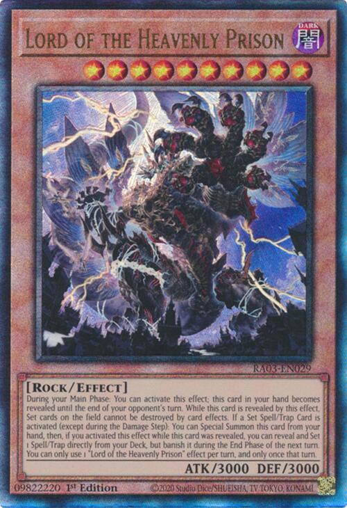 Lord of the Heavenly Prison (UTR) [RA03-EN029] Prismatic Ultimate Rare | Fandemonia Ltd