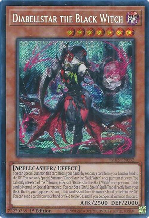 Diabellstar the Black Witch (Secret Rare) [RA03-EN032] Secret Rare | Fandemonia Ltd