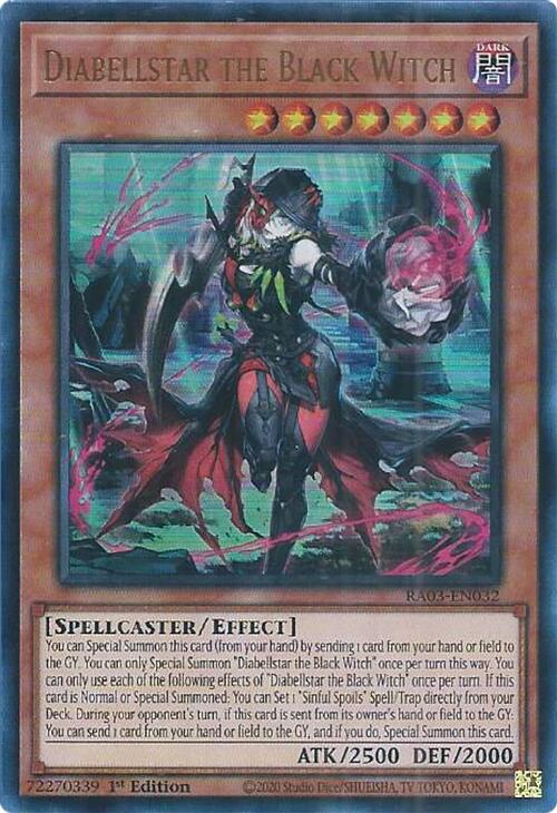Diabellstar the Black Witch (UR) [RA03-EN032] Ultra Rare | Fandemonia Ltd