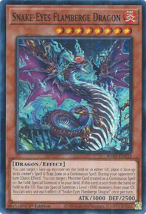 Snake-Eyes Flamberge Dragon [RA03-EN033] Super Rare | Fandemonia Ltd