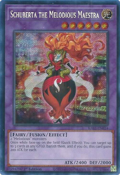 Schuberta the Melodious Maestra (Secret Rare) [RA03-EN034] Secret Rare | Fandemonia Ltd