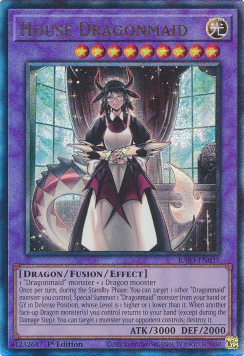 House Dragonmaid (UTR) [RA03-EN037] Prismatic Ultimate Rare | Fandemonia Ltd