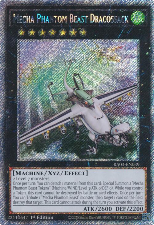 Mecha Phantom Beast Dracossack (Platinum Secret Rare) [RA03-EN039] Platinum Secret Rare | Fandemonia Ltd