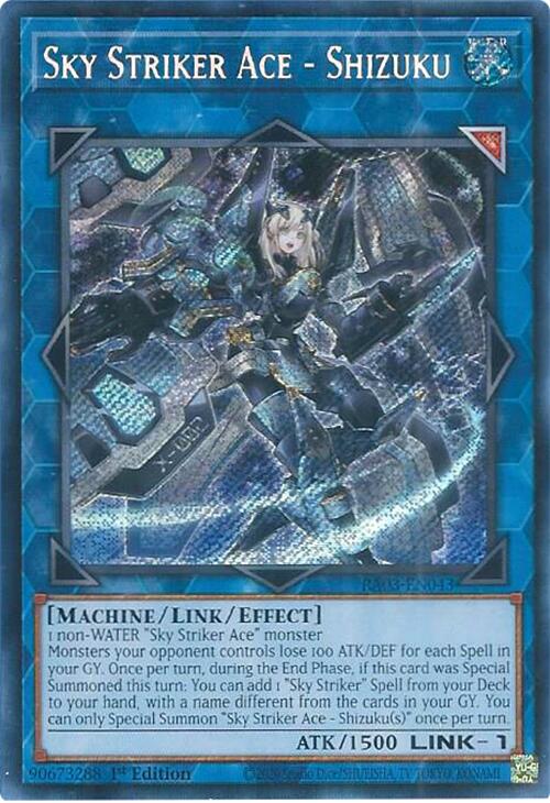 Sky Striker Ace - Shizuku (Secret Rare) [RA03-EN043] Secret Rare | Fandemonia Ltd