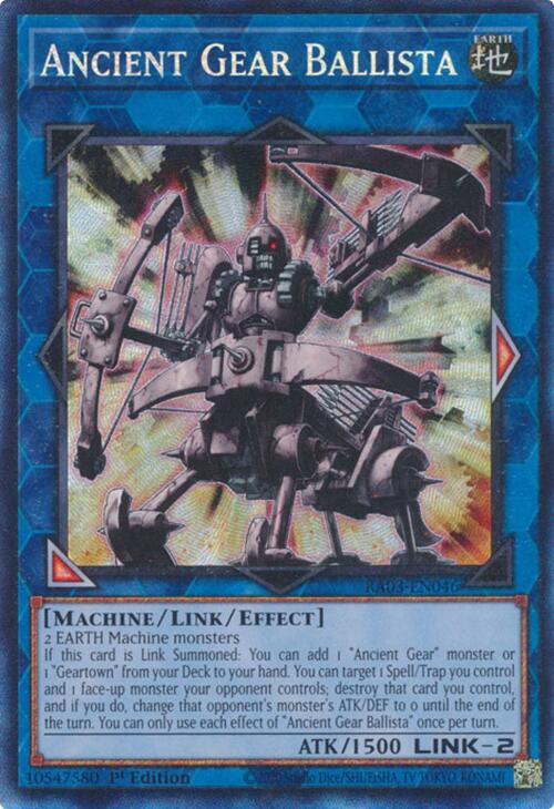 Ancient Gear Ballista (CR) [RA03-EN046] Prismatic Collector's Rare | Fandemonia Ltd