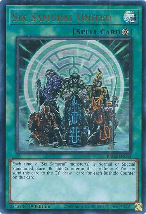 Six Samurai United (UR) [RA03-EN054] Ultra Rare | Fandemonia Ltd