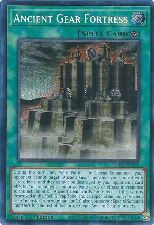 Ancient Gear Fortress (Secret Rare) [RA03-EN062] Secret Rare | Fandemonia Ltd