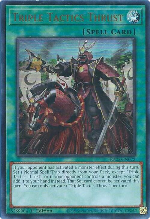 Triple Tactics Thrust (UR) [RA03-EN072] Ultra Rare | Fandemonia Ltd
