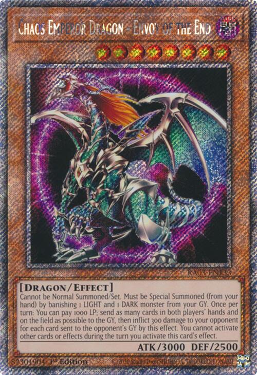 Chaos Emperor Dragon - Envoy of the End (Platinum Secret Rare) [RA03-EN133] Platinum Secret Rare | Fandemonia Ltd