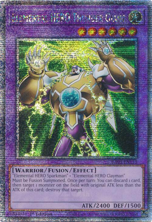 Elemental HERO Thunder Giant (Quarter Century Secret Rare) [RA03-EN153] Quarter Century Secret Rare | Fandemonia Ltd