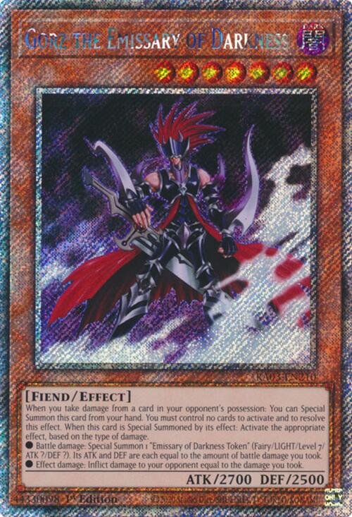 Gorz the Emissary of Darkness (Platinum Secret Rare) [RA03-EN210] Platinum Secret Rare | Fandemonia Ltd