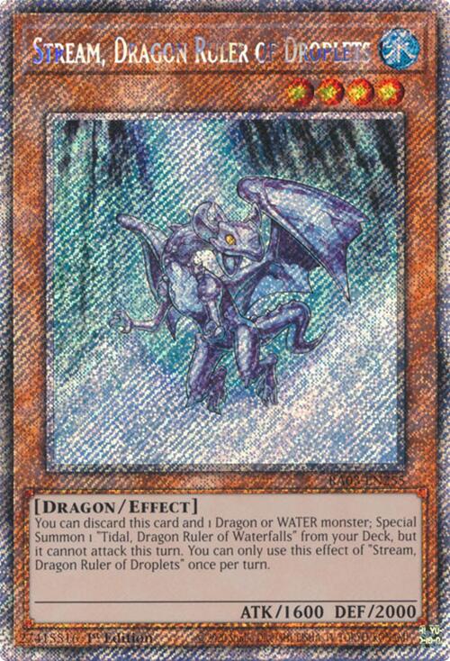 Stream, Dragon Ruler of Droplets (Platinum Secret Rare) [RA03-EN255] Platinum Secret Rare | Fandemonia Ltd