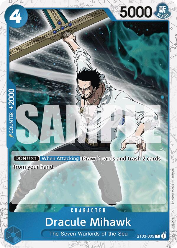 Dracule Mihawk (ST03-005) (Jolly Roger Foil) [Premium Booster -The Best-] | Fandemonia Ltd
