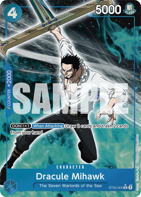 Dracule Mihawk (ST03-005) (Full Art) [Premium Booster -The Best-] | Fandemonia Ltd