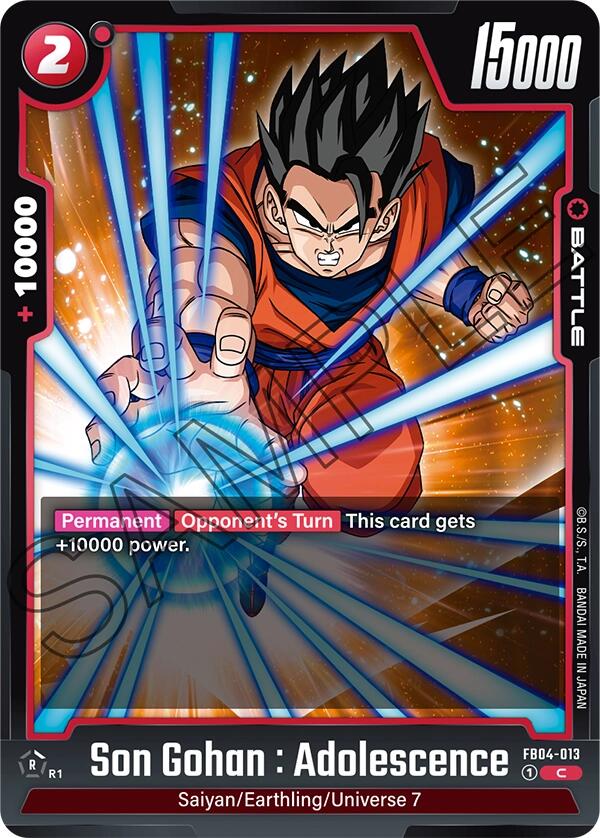 Son Gohan : Adolescence (FB04-013) [Ultra Limit] | Fandemonia Ltd
