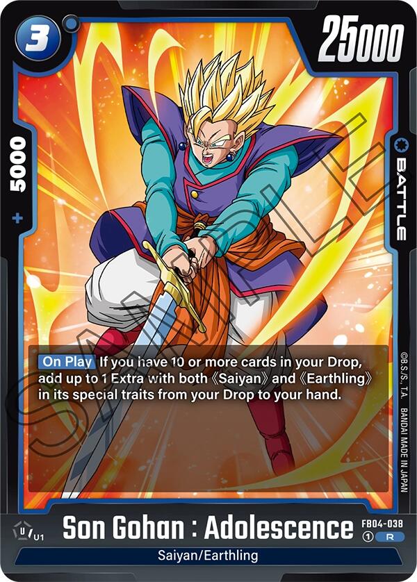 Son Gohan : Adolescence (FB04-038) [Ultra Limit] | Fandemonia Ltd