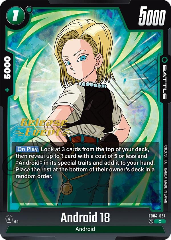 Android 18 [Ultra Limit Release Event Cards] | Fandemonia Ltd
