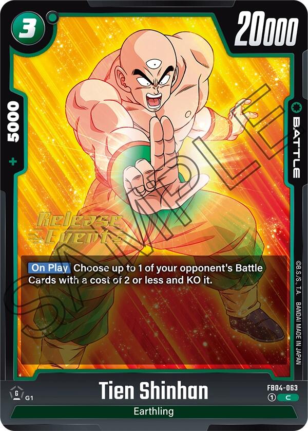 Tien Shinhan (FB04-063) [Ultra Limit Release Event Cards] | Fandemonia Ltd