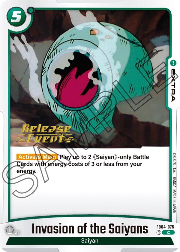 Invasion of the Saiyans [Ultra Limit Release Event Cards] | Fandemonia Ltd