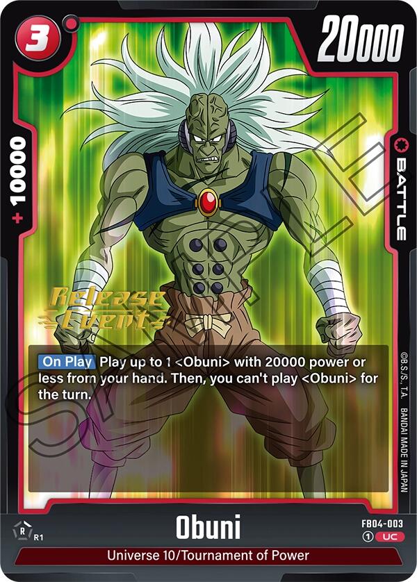 Obuni [Ultra Limit Release Event Cards] | Fandemonia Ltd