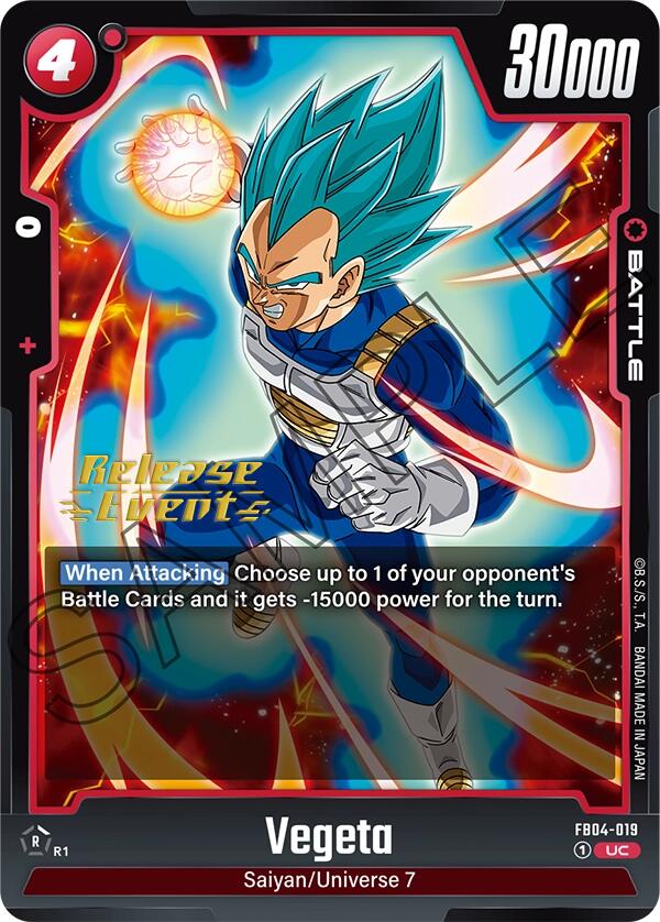 Vegeta (FB04-019) [Ultra Limit Release Event Cards] | Fandemonia Ltd