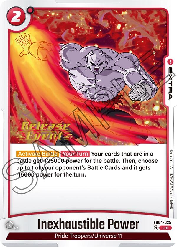 Inexhaustible Power [Ultra Limit Release Event Cards] | Fandemonia Ltd