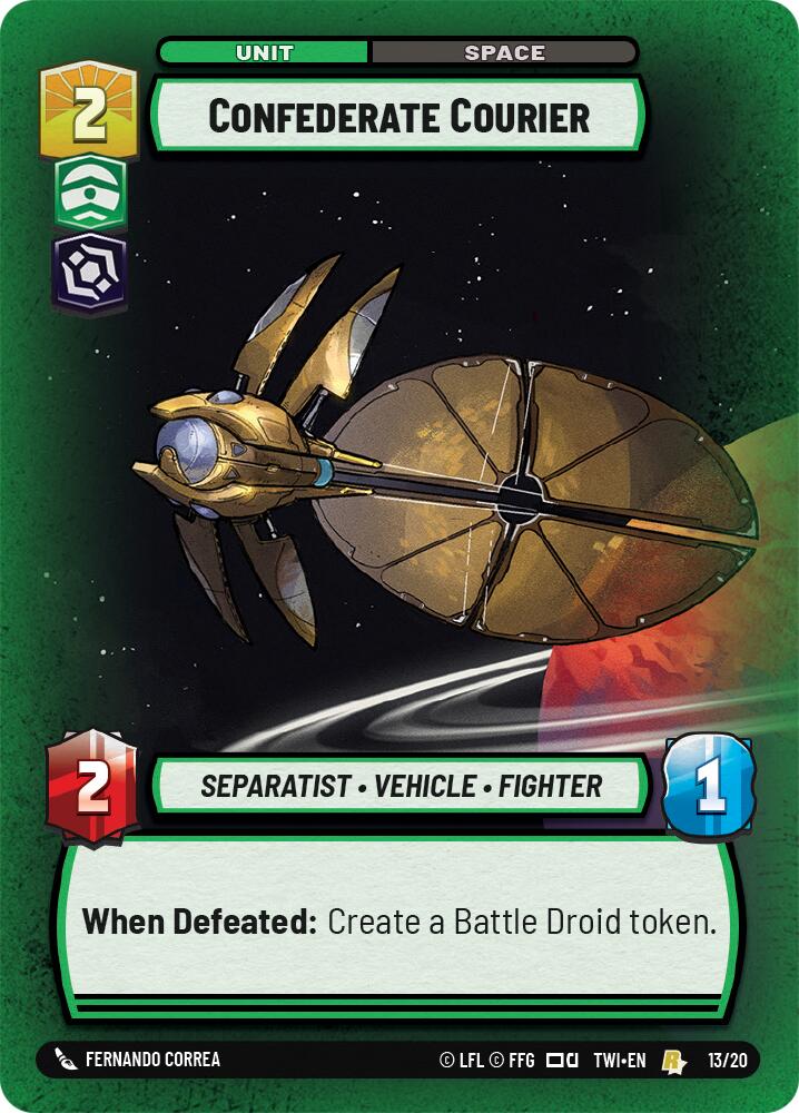 Confederate Courier (13/20) [Twilight of the Republic: Weekly Play] | Fandemonia Ltd