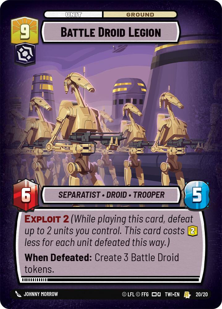 Battle Droid Legion (20/20) [Twilight of the Republic: Weekly Play] | Fandemonia Ltd