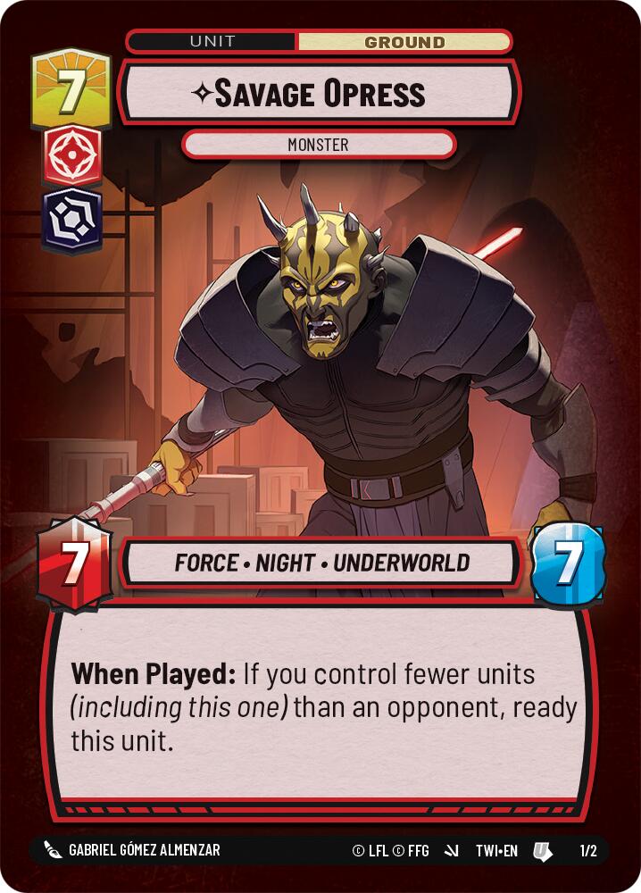 Savage Opress - Monster (1/2) (1/2) [Store Showdown Promos] | Fandemonia Ltd