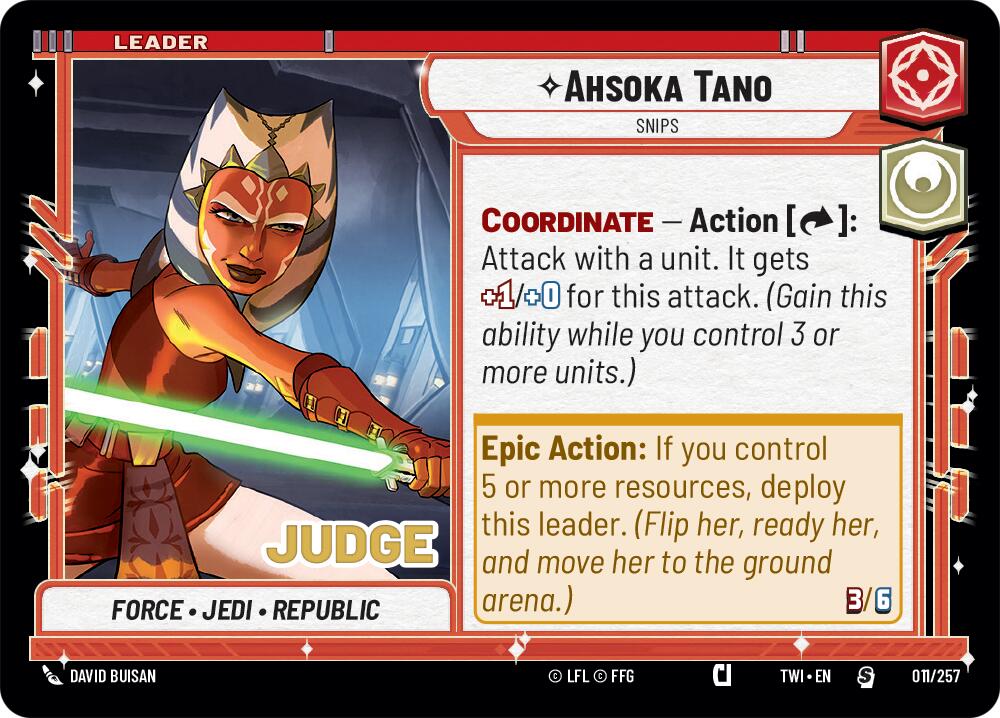Ahsoka Tano - Snips (011/257) (011/257) [Judge Promos] | Fandemonia Ltd